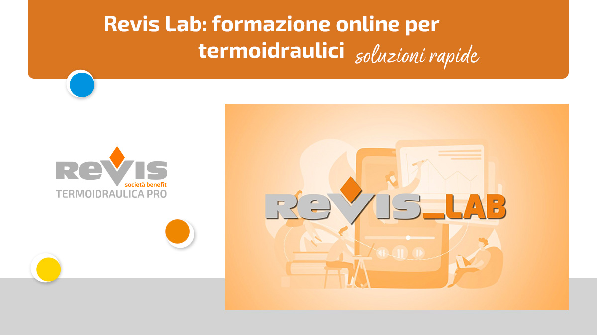 copertina news revis lab con titolo formazione online per termo idraulici